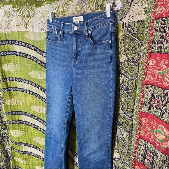 Madewell Mather Wash Mid-Rise Kick Out Crop Jeans Size 26 - Picture 7 of 16